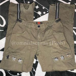 RESERVED - 1990s Rare Tripp NYC Army Green Star Pants